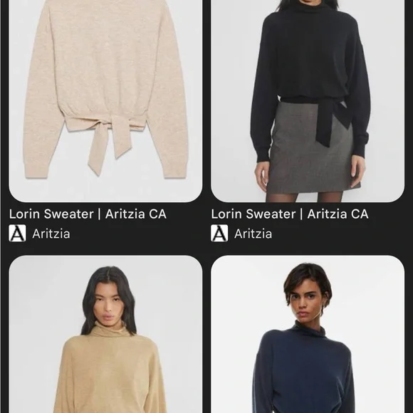 Aritzia (Wilfred) Brown Lorin Turtleneck Sweater - Picture 4 of 4